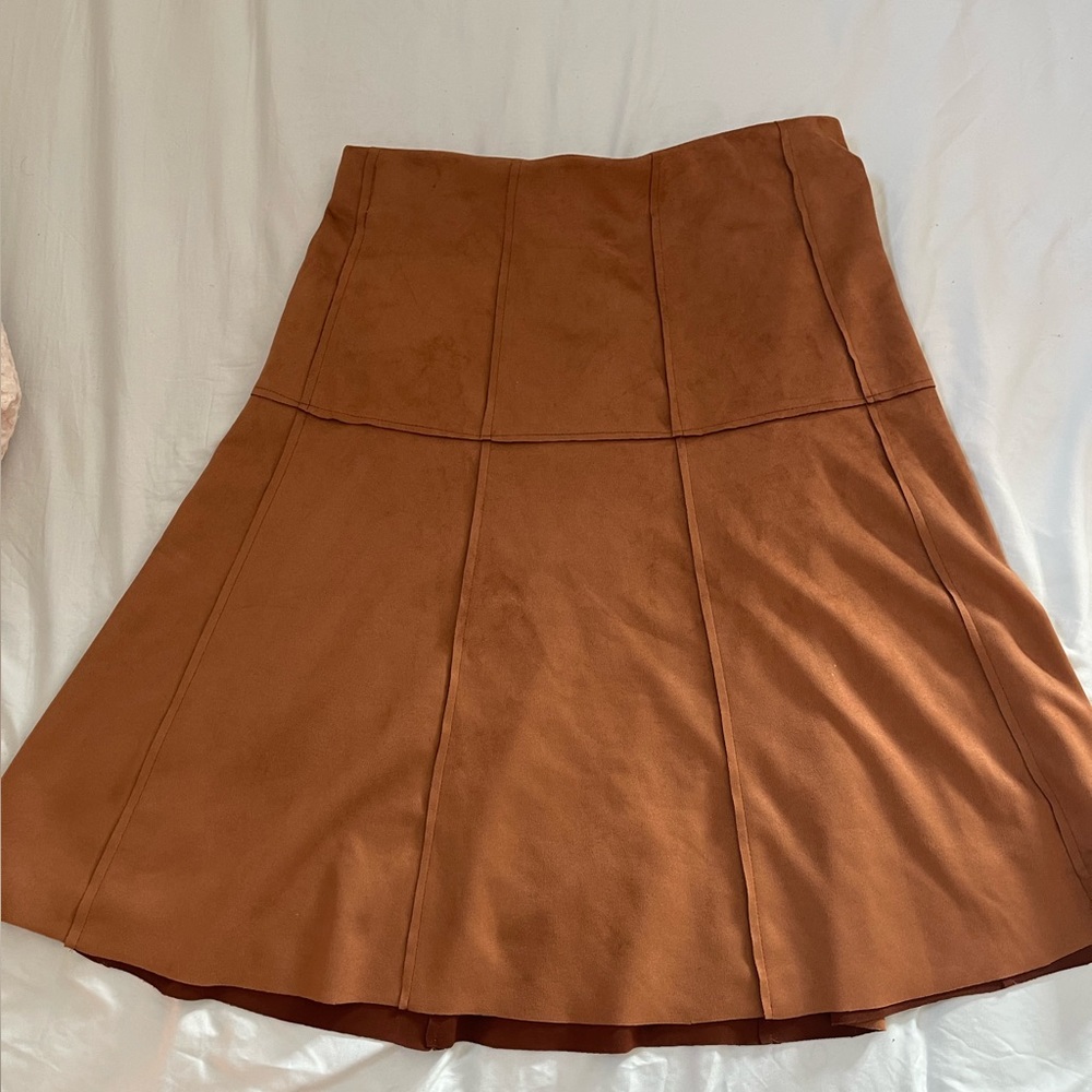 One5one faux leather midi skirt